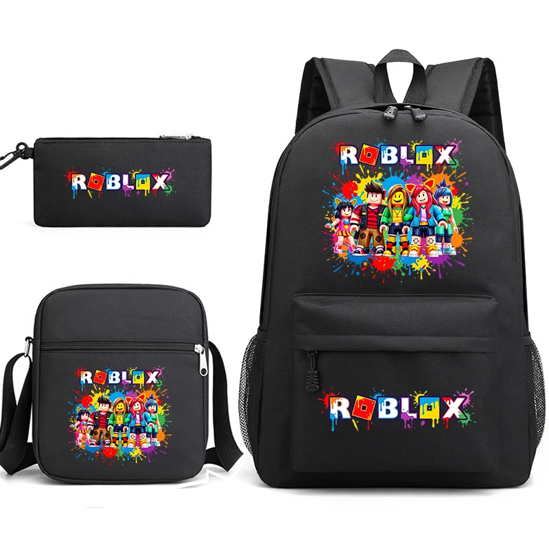 Boys Girls School Backpack Set with Roblox Print Kids Backpack Pencil Case Shoulder Bag Included
Boys Girls School Backpack Set with Roblox Print Kids Backpack Pencil Case Shoulder Bag Included