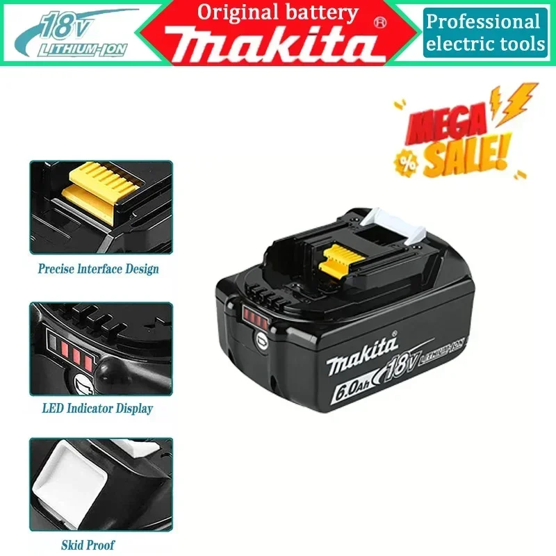 BL1860 Original 18V Makita 6Ah/5Ah/3Ah for Makita Battery BDF450, BDF451, BDF451RFE, BDF451Z, Replacement Lithium Battery
BL1860 Original 18V Makita 6Ah/5Ah/3Ah for Makita Battery BDF450, BDF451, BDF451RFE, BDF451Z, Replacement Lithium Battery