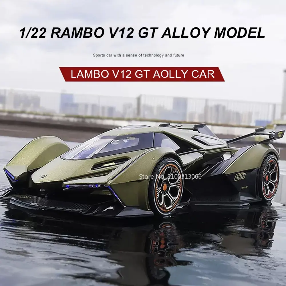 1/22 Lambos V12 GT Alloy Car Model Toys Diecast Metal With Sound And Light Pull Back Car Collection Toys For Kids Birthday Gift
1/22 Lambos V12 GT Alloy Car Model Toys Diecast Metal With Sound And Light Pull Back Car Collection Toys For Kids Birthday Gift