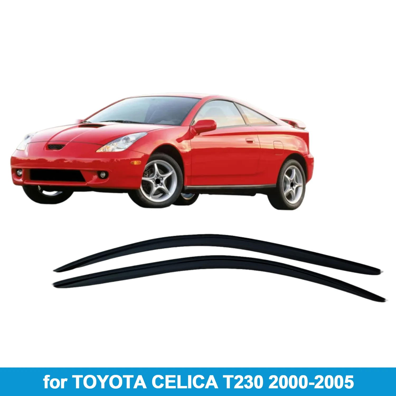 Window Visor for TOYOTA CELICA T230 2000-2005 Rain Guard Side Vent Deflector Weathershield Outside-Mount Tape On
Window Visor for TOYOTA CELICA T230 2000-2005 Rain Guard Side Vent Deflector Weathershield Outside-Mount Tape On