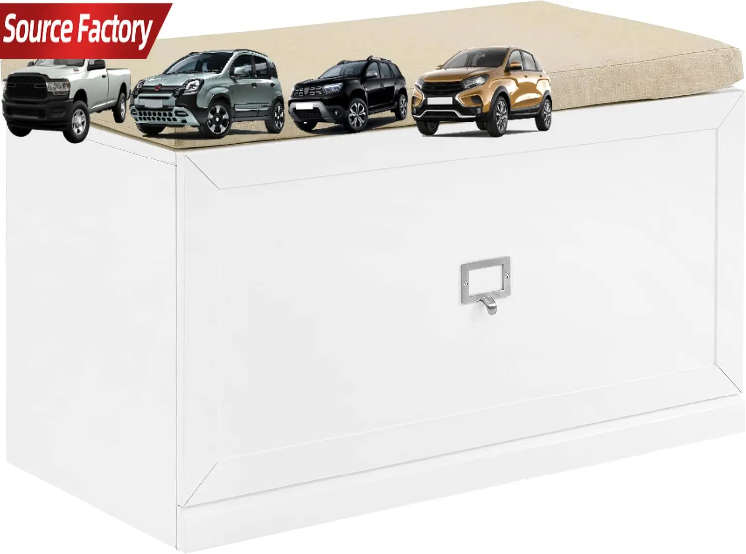 Скамья для хранения в прихожей Harper Crosley Furniture с ящиком-органайзером для обувной полки, белый/коричневый 
Скамья для хранения в прихожей Harper Crosley Furniture с ящиком-органайзером для обувной полки, белый/коричневый