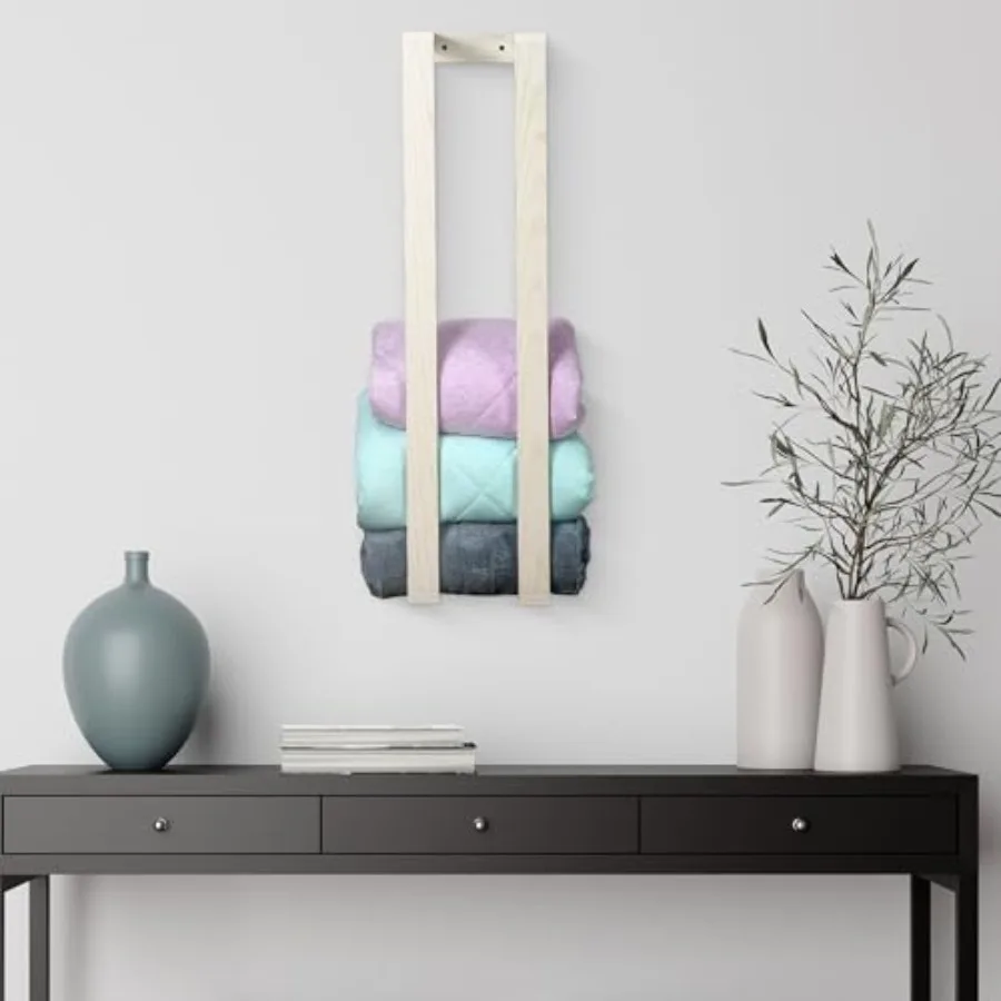 Blanket Wall Rack Decorative Farmhouse Style Wooden Ladder Rustic Quilt and Towel Holder Wall Mounted Storage Rack for Living R
Blanket Wall Rack Decorative Farmhouse Style Wooden Ladder Rustic Quilt and Towel Holder Wall Mounted Storage Rack for Living R