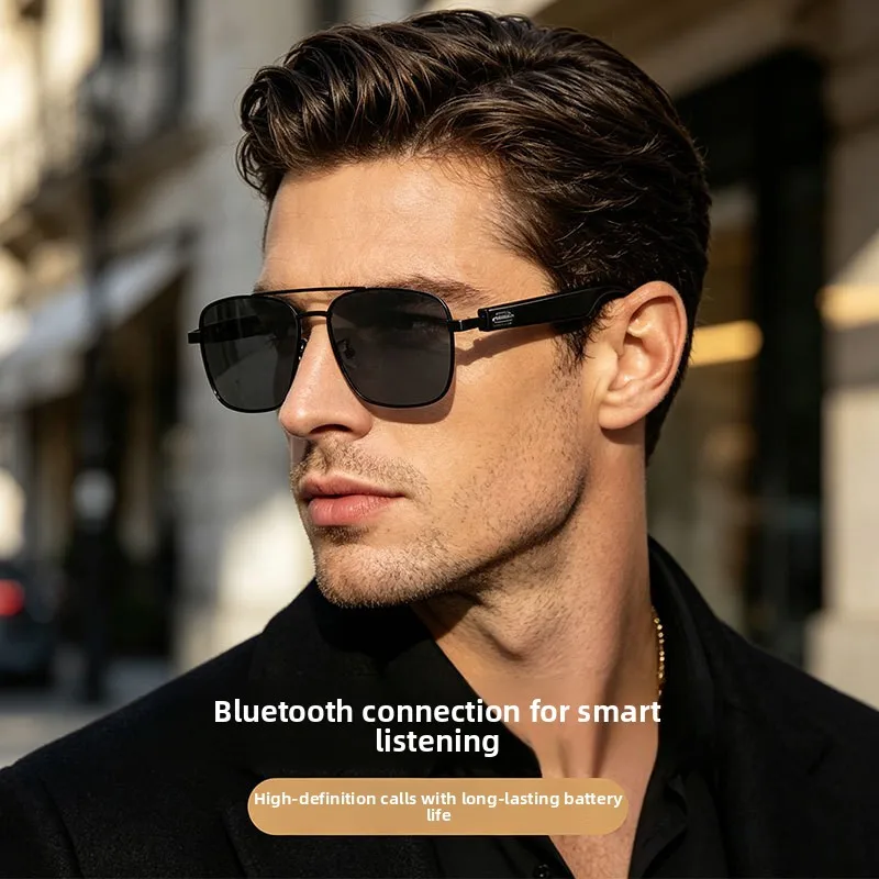 New Smart Bluetooth Glasses for Men Ultra-Long Battery Life Music & Calls Driving Sunglasses Metal Frame Square Polarized Shades
New Smart Bluetooth Glasses for Men Ultra-Long Battery Life Music & Calls Driving Sunglasses Metal Frame Square Polarized Shades