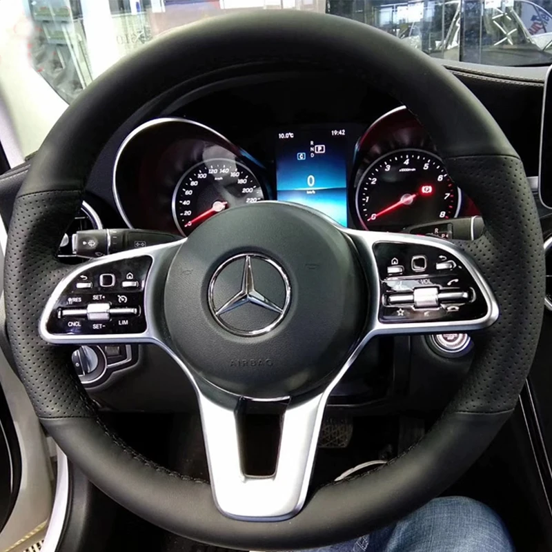 Hand-stitched non-slip Genuine Leather Steering Wheel Cover For Mercedes Benz A-Class W177 B-Class W247 C-Class W205 CLS-Class
Hand-stitched non-slip Genuine Leather Steering Wheel Cover For Mercedes Benz A-Class W177 B-Class W247 C-Class W205 CLS-Class