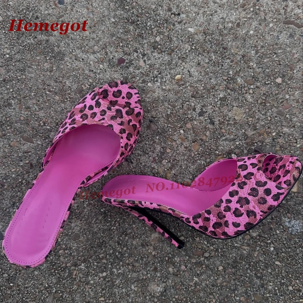 Leopard Pink Stiletto Slippers Peep Toe Slip On Patchwork Women's Slippers Thin Heels Summer Sexy Luxury Party Shoes 2026 New
Leopard Pink Stiletto Slippers Peep Toe Slip On Patchwork Women's Slippers Thin Heels Summer Sexy Luxury Party Shoes 2026 New