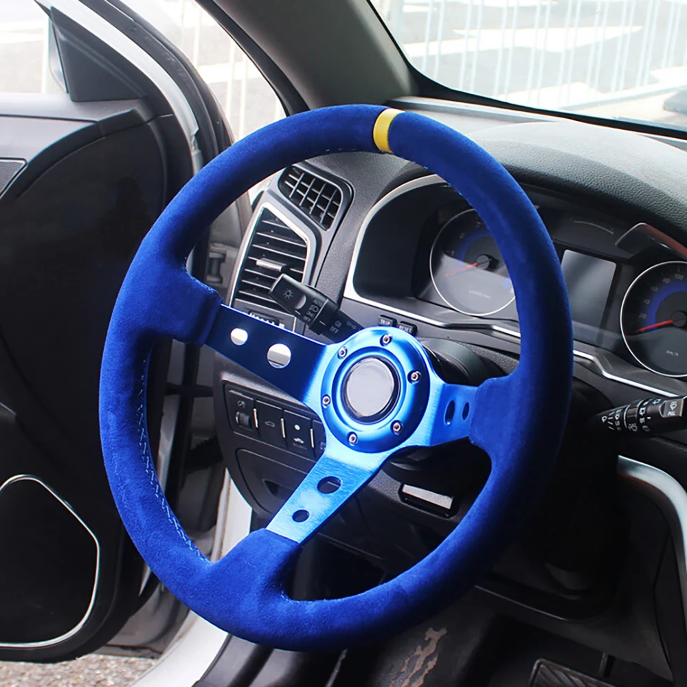 New Drift 14 Inch JDM Steering Wheel Universal Suede JDM Steering Wheel Volantes For VW HONDA TOYOTA BMW Nissan
New Drift 14 Inch JDM Steering Wheel Universal Suede JDM Steering Wheel Volantes For VW HONDA TOYOTA BMW Nissan 