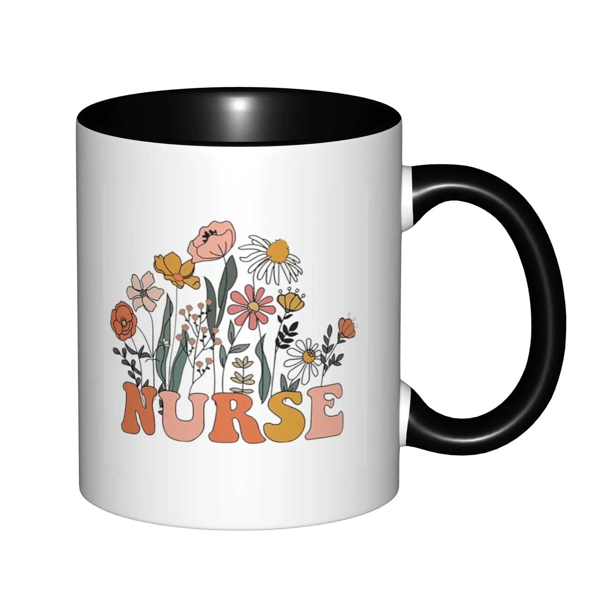 Nurse Gifts for Women Nurse Appreciation Gift Mugs With Black Handle Birthday Coffee Mugs Ceramic Tea Cups 11oz
Nurse Gifts for Women Nurse Appreciation Gift Mugs With Black Handle Birthday Coffee Mugs Ceramic Tea Cups 11oz
