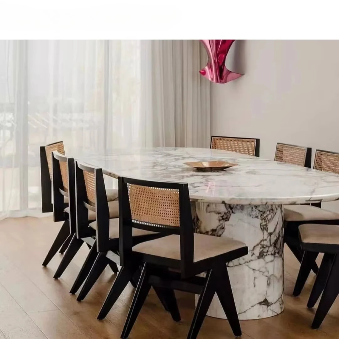 Natural Stone Calacatta Viola Marble Dining Table for Villa Apartments Hotels Project
Natural Stone Calacatta Viola Marble Dining Table for Villa Apartments Hotels Project