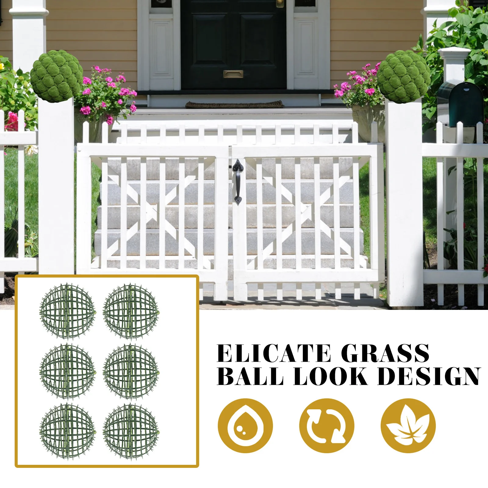 6pcs Boxwood Topiary Ball Frame Grass Ball Rack For Flower Arrangement Holder Decorative Frame Artificial Greenery Support
6pcs Boxwood Topiary Ball Frame Grass Ball Rack For Flower Arrangement Holder Decorative Frame Artificial Greenery Support