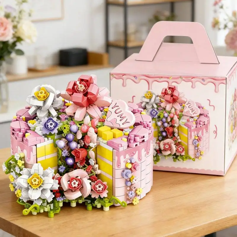 Flower Cake Building Blocks Set DIY Assembly Bricks Bouquet Model Romantic Home Decor Gift Valentine Birthday Collectible Gift
Flower Cake Building Blocks Set DIY Assembly Bricks Bouquet Model Romantic Home Decor Gift Valentine Birthday Collectible Gift