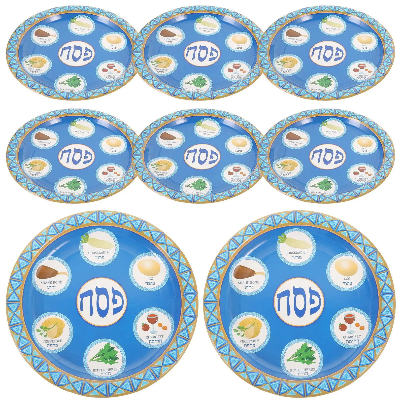 8 Pcs Holiday Tableware Paper Plates Disposable Dinner Platter Party Favor Large Capacity Food Plates Passover Supplies Festival
8 Pcs Holiday Tableware Paper Plates Disposable Dinner Platter Party Favor Large Capacity Food Plates Passover Supplies Festival
