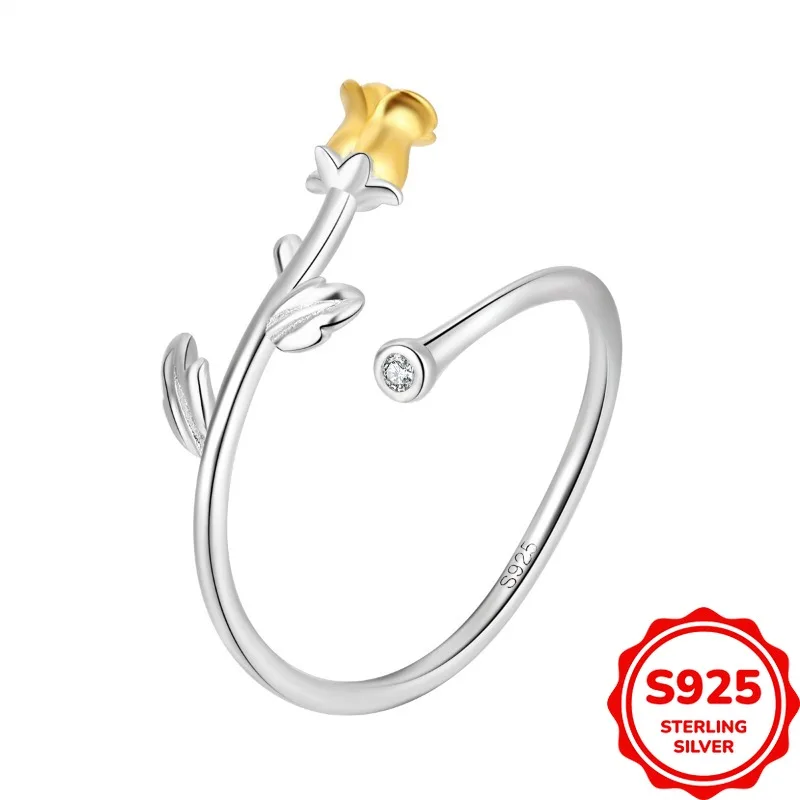 Элегантное и подлинное женское весеннее кольцо из серебра S925 с двухцветным цветком и отверстием
Элегантное и подлинное женское весеннее кольцо из серебра S925 с двухцветным цветком и отверстием
