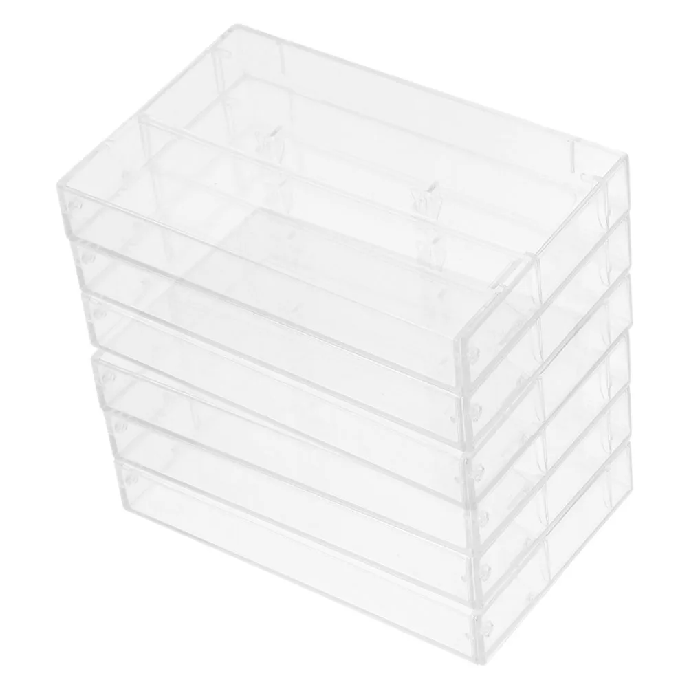 6pcs Cassette Compact Cassettes Holder Case High Transparency Plastic Storage Retro Car Audio Box Display Holder Clear Organizer
6pcs Cassette Compact Cassettes Holder Case High Transparency Plastic Storage Retro Car Audio Box Display Holder Clear Organizer