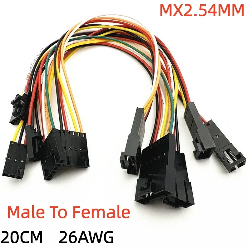 5PCS TJC8 MX2.54mm DuPont extension cable with lock Male to female electronic connection cable 2P3P4P6P
5PCS TJC8 MX2.54mm DuPont extension cable with lock Male to female electronic connection cable 2P3P4P6P