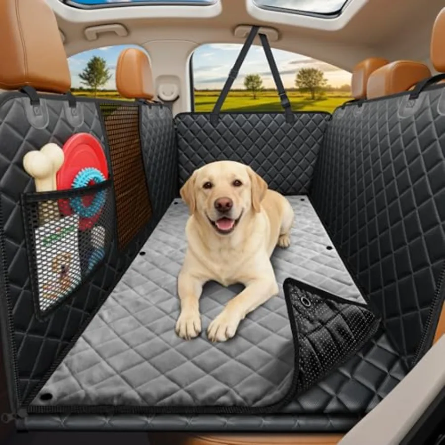 Dogs Back Seat Extender for SUV and Car, Waterproof Polyester with Gray Non-Slip Surface, 2-in-1 Hard Bottom Cover Removable Be
Dogs Back Seat Extender for SUV and Car, Waterproof Polyester with Gray Non-Slip Surface, 2-in-1 Hard Bottom Cover Removable Be