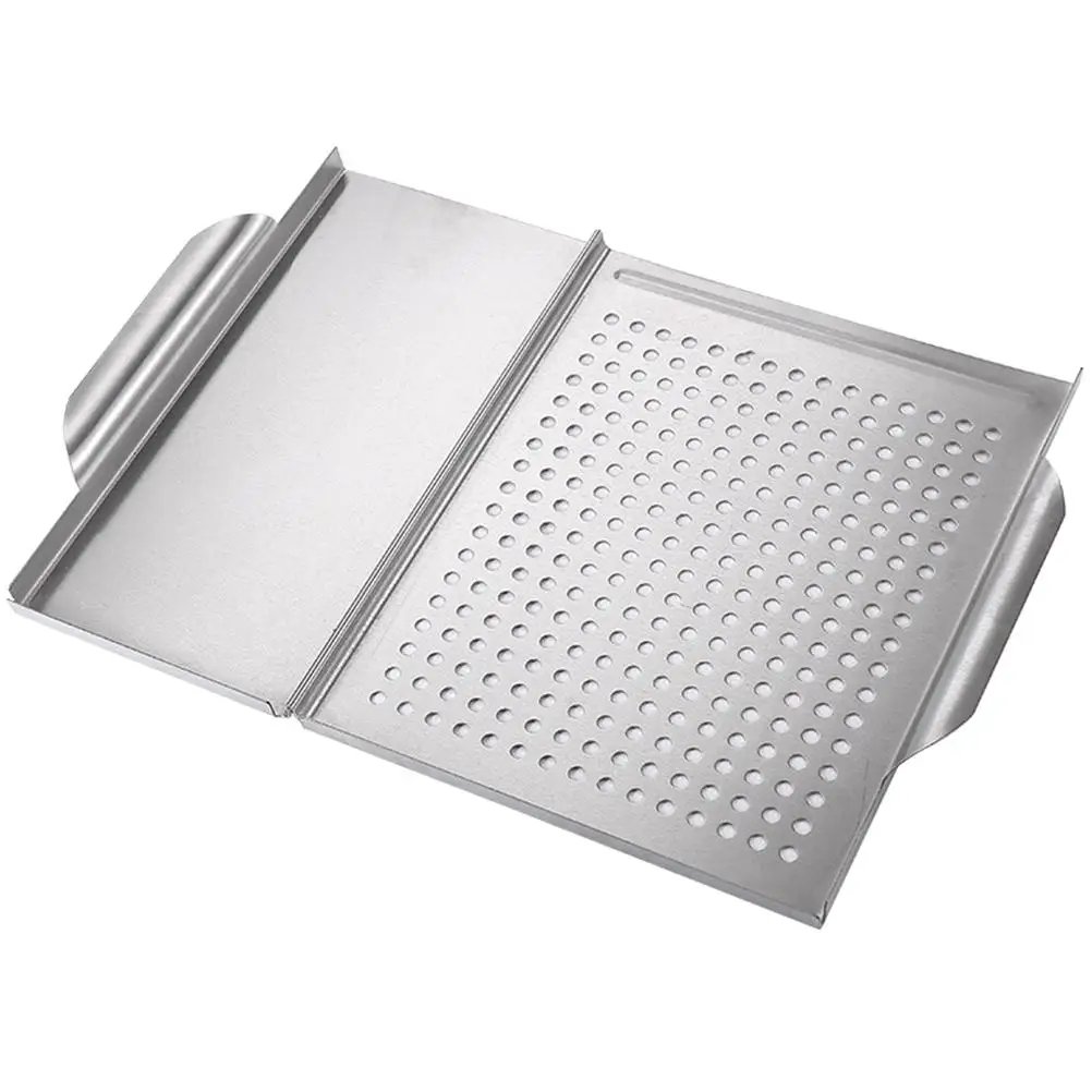 Stainless Steel Griddle Plate for Gas Grill BBQ Tray Hollow Pan with Handle Suitable for Indoor Outdoor Kitchen Bar Use Durable
Stainless Steel Griddle Plate for Gas Grill BBQ Tray Hollow Pan with Handle Suitable for Indoor Outdoor Kitchen Bar Use Durable
