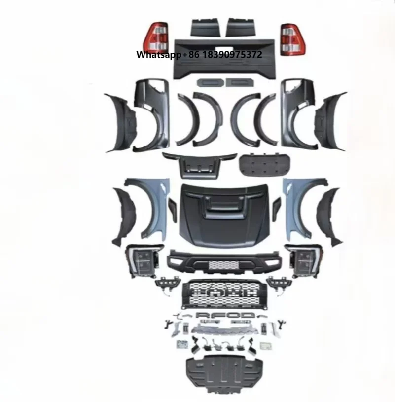 High Quality F150 Raptor Style Bodykit for 12-21 Ranger Front & Rear Bumper Upgrade in Chrome ABS and Plastic
High Quality F150 Raptor Style Bodykit for 12-21 Ranger Front & Rear Bumper Upgrade in Chrome ABS and Plastic
