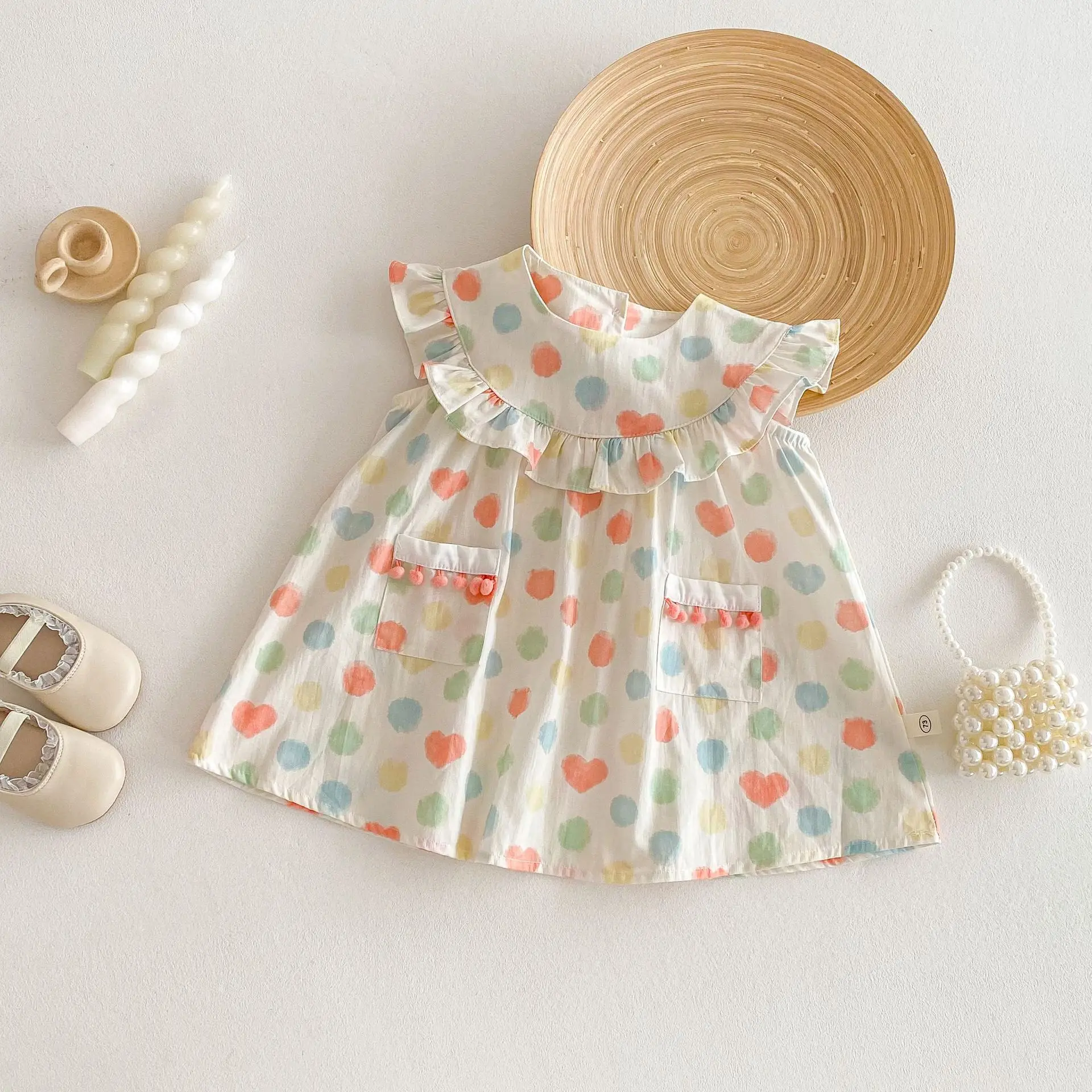 Baby Girls Dress Casual Full Print Polka Dot Dress Little Girls Fashion Birthday Gift Princess Dress Cotton Sleeveless Clothes
Baby Girls Dress Casual Full Print Polka Dot Dress Little Girls Fashion Birthday Gift Princess Dress Cotton Sleeveless Clothes