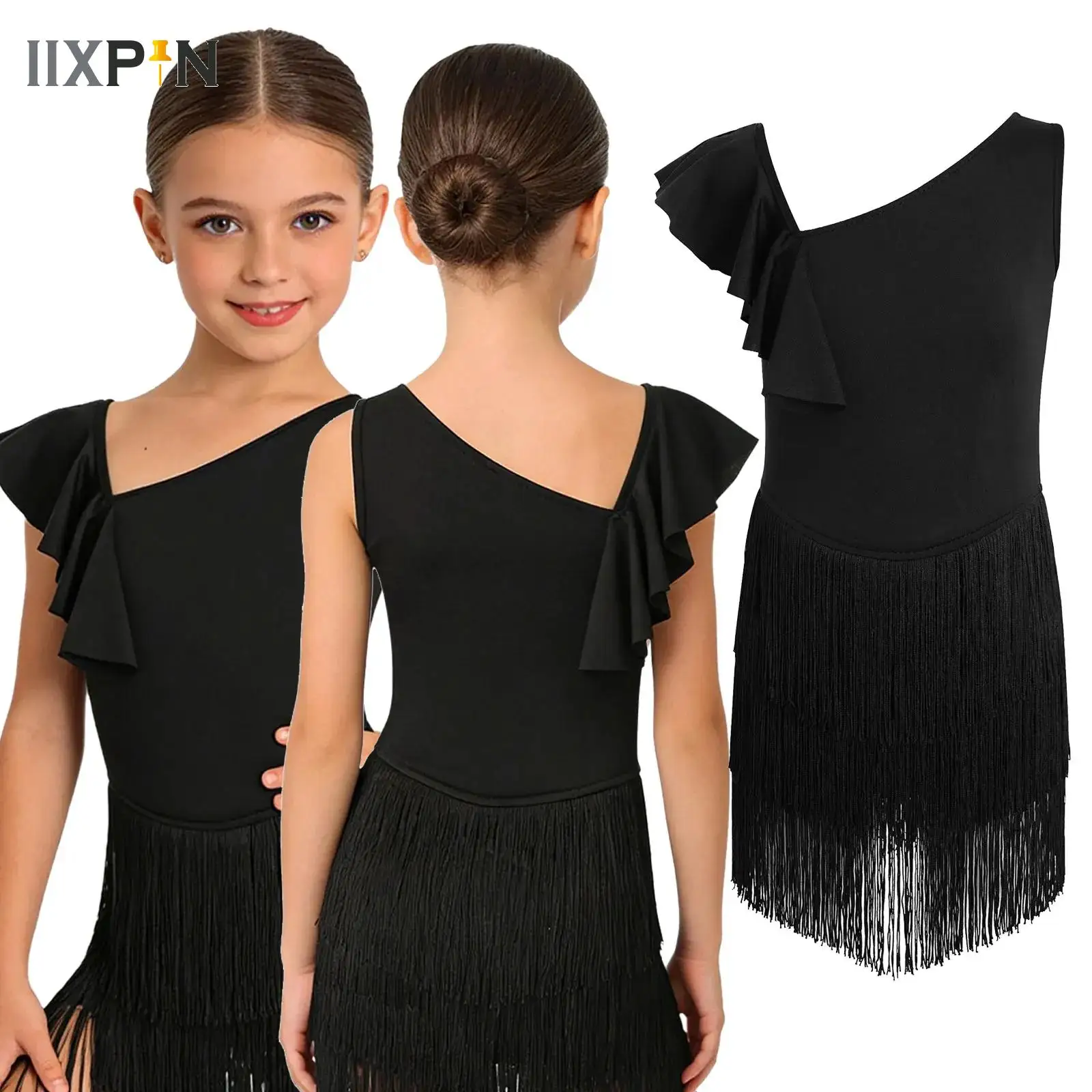 Child Girls Latin Dance Dress For Girls Tassel Fringe Ballroom Salsa Tango Dance National Standard Competition Practice Costumes
Child Girls Latin Dance Dress For Girls Tassel Fringe Ballroom Salsa Tango Dance National Standard Competition Practice Costumes