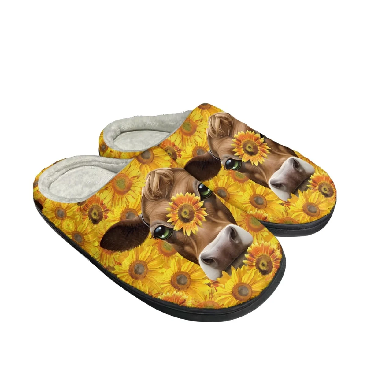 Cute Cartoon Sunflower Cow Pattern Autumn Winter Home Non-slip Cotton Slipper Outdoor Dirt Resistant Woman Men Plush Slippers
Cute Cartoon Sunflower Cow Pattern Autumn Winter Home Non-slip Cotton Slipper Outdoor Dirt Resistant Woman Men Plush Slippers