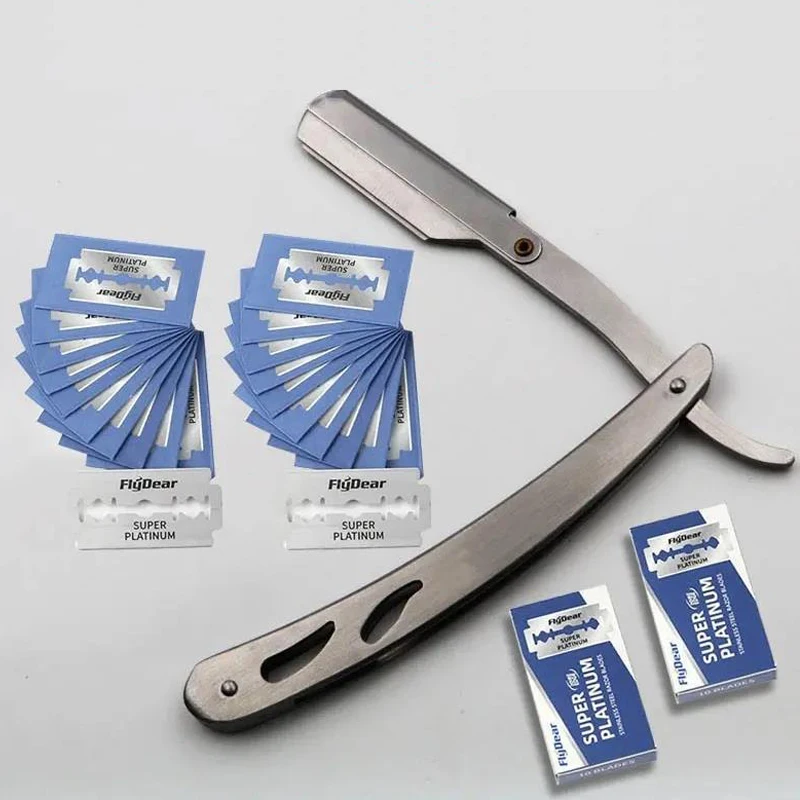 Vintage Razor Stainless Steel Folding Blade Holder Men's Facial Fit Razor Hairdresser's Shaving Tool
Vintage Razor Stainless Steel Folding Blade Holder Men's Facial Fit Razor Hairdresser's Shaving Tool