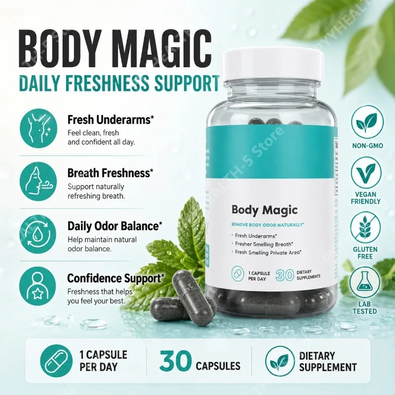Chlorophyll Capsules 30 Count, Vegan Supplement with Parsley & Peppermint Leaf for Daily Freshness and Wellness Support
Chlorophyll Capsules 30 Count, Vegan Supplement with Parsley & Peppermint Leaf for Daily Freshness and Wellness Support
