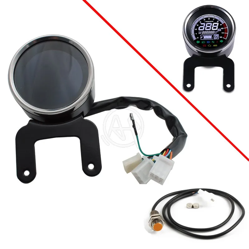 Motorcycle 12V LCD LED Digital Odometer Speedometer Tachometer Temperature Fuel Meter Motorcycle Level Gauge
Motorcycle 12V LCD LED Digital Odometer Speedometer Tachometer Temperature Fuel Meter Motorcycle Level Gauge