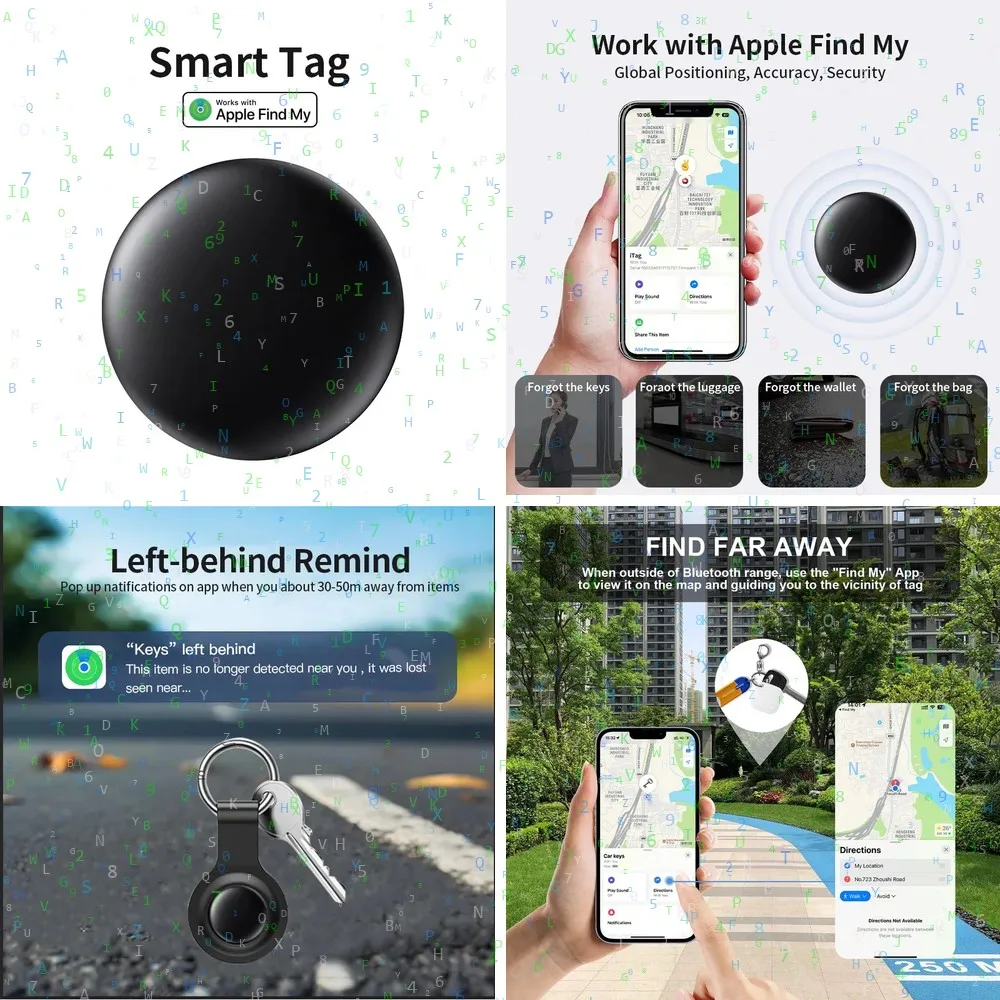 Anti-Lost Smart Tracker for Apple Find My, Long Distance Locator for Keys Bag Luggage iOS for iPhone
Anti-Lost Smart Tracker for Apple Find My, Long Distance Locator for Keys Bag Luggage iOS for iPhone