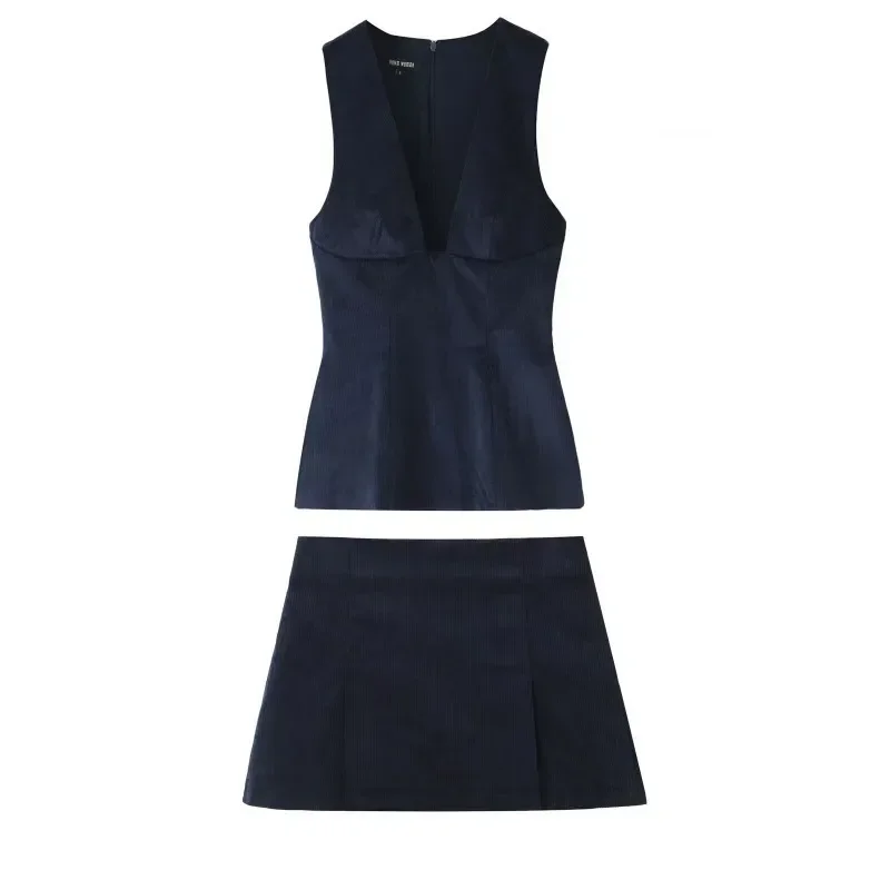 TRAFZR Sleeveless sets mini skirts sets Vacation Outfits Women's Summer Suit Set Holiday Outfits Womens Y2k Outfit Set
TRAFZR Sleeveless sets mini skirts sets Vacation Outfits Women's Summer Suit Set Holiday Outfits Womens Y2k Outfit Set