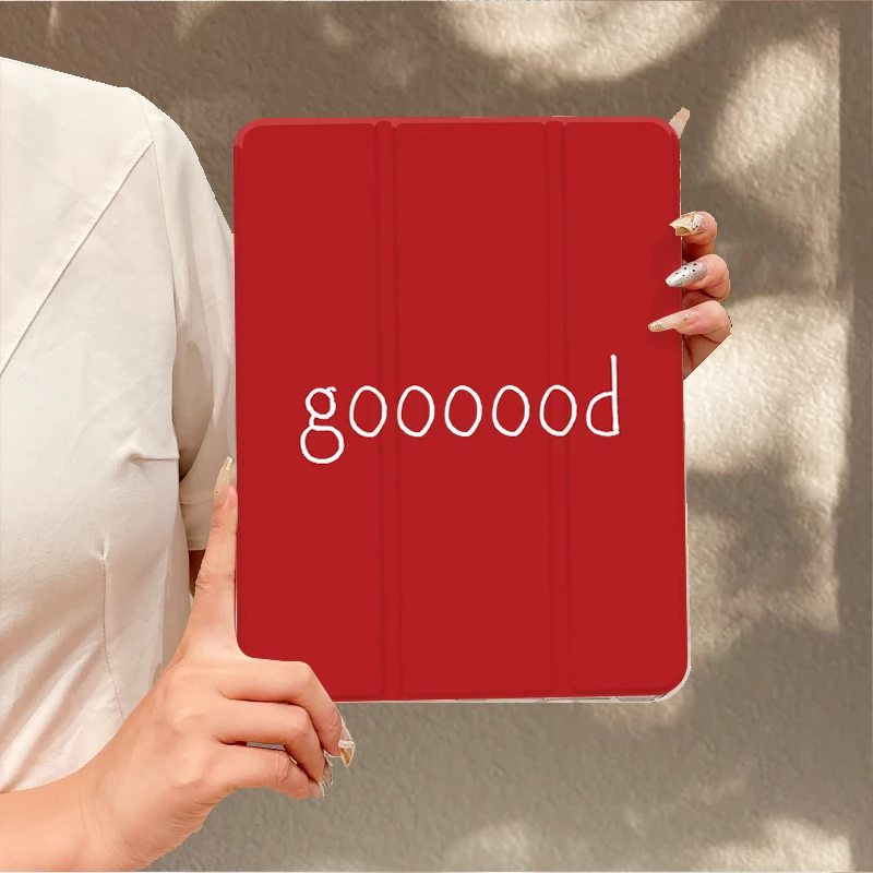 ins Retro red“GOOD" TABLET CASE FOR iPad pro 10/11-Inch 2020/6th/7th /8th /Air 3rd/Air 4th/9th gen/Air 5th Gen 2022/Air 16
ins Retro red“GOOD" TABLET CASE FOR iPad pro 10/11-Inch 2020/6th/7th /8th /Air 3rd/Air 4th/9th gen/Air 5th Gen 2022/Air 16