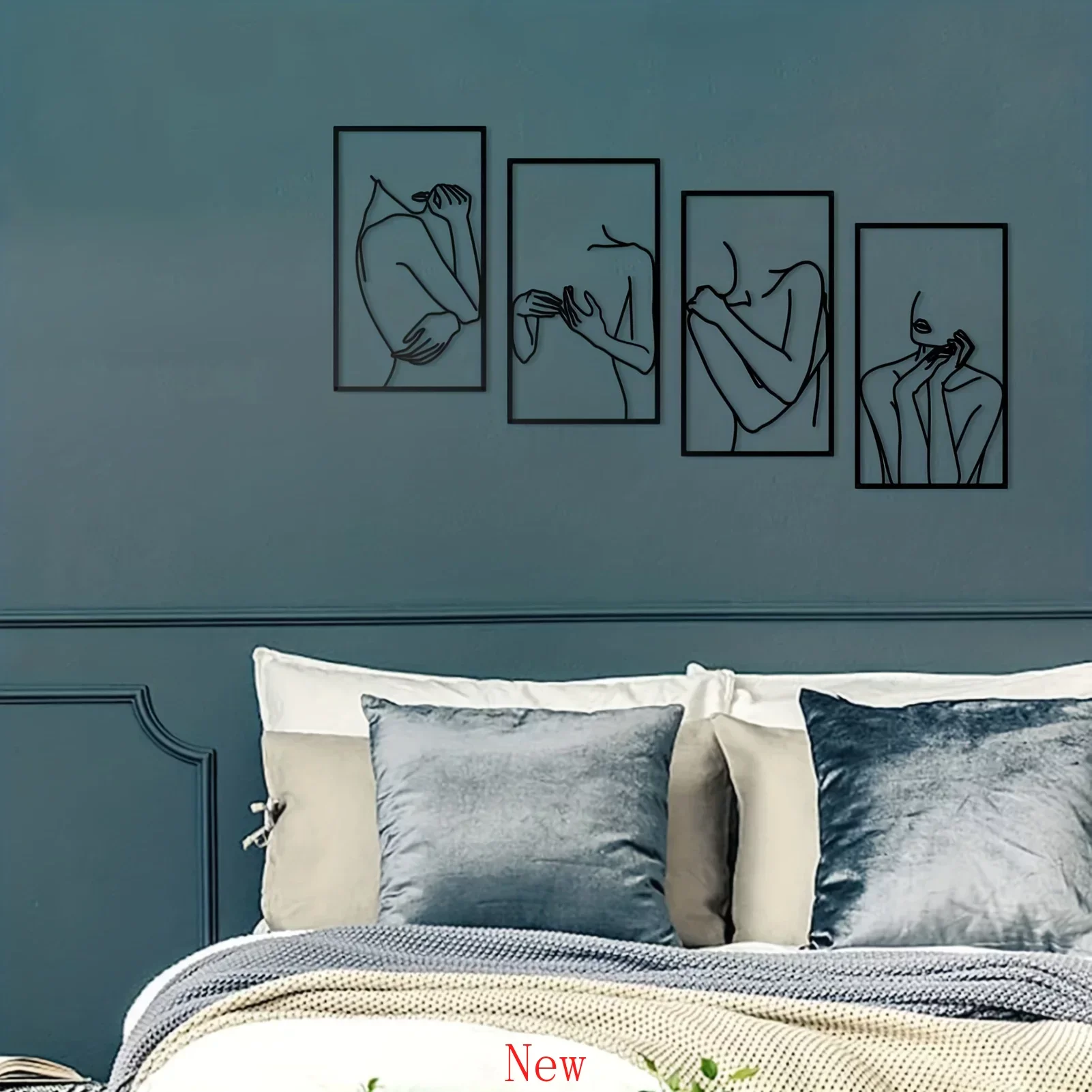 Promotion 4 Pcs Black Metal Home Art Decor Minimalist Abstrct Elegant Woman Line Drawing Decoration Single Line Home Wall Hangin
Promotion 4 Pcs Black Metal Home Art Decor Minimalist Abstrct Elegant Woman Line Drawing Decoration Single Line Home Wall Hangin
