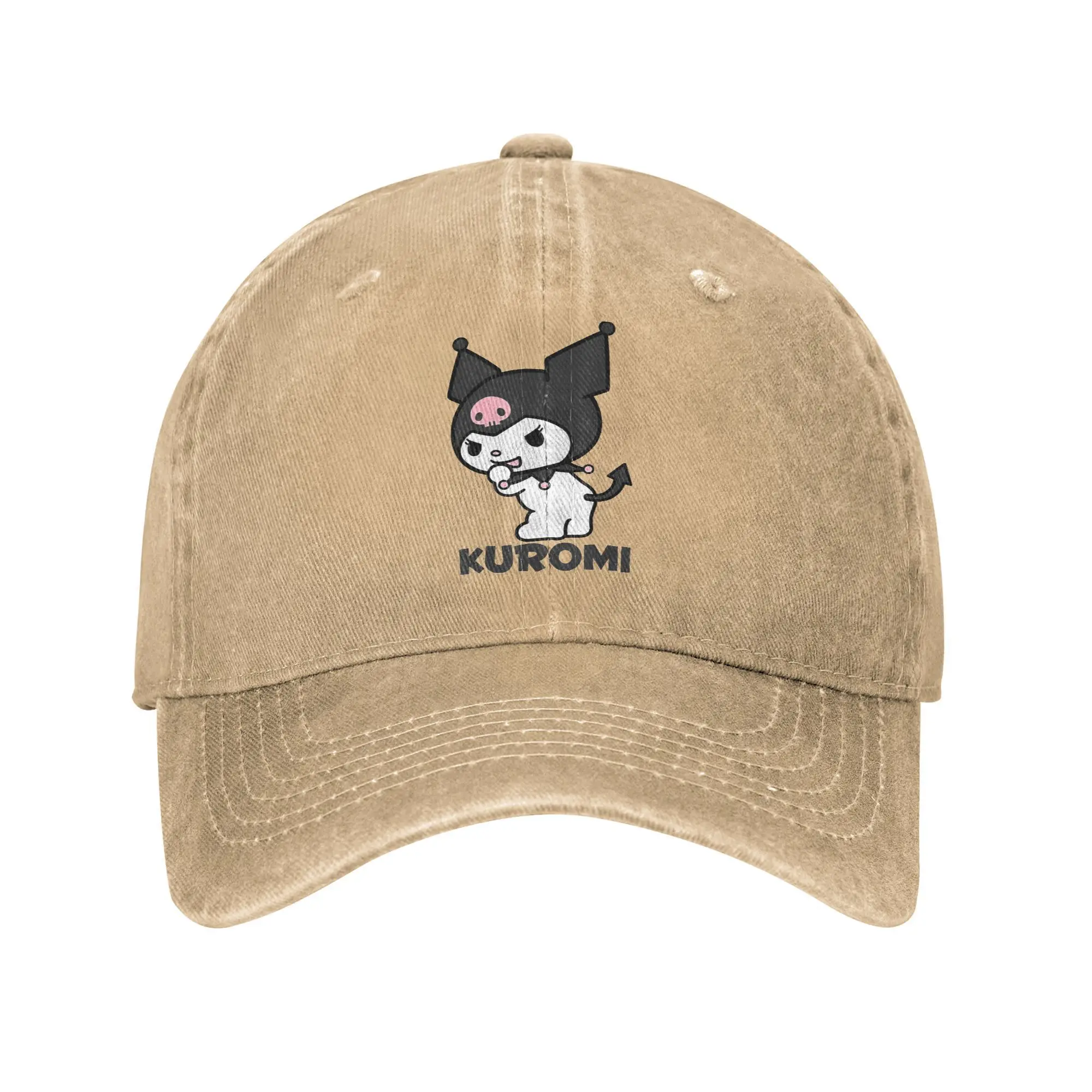 Vintage Kuromi Backside Logo Baseball Cap Men Women Distressed Denim Sun Cap Outdoor Summer Adjustable Fit Hats Cap
Vintage Kuromi Backside Logo Baseball Cap Men Women Distressed Denim Sun Cap Outdoor Summer Adjustable Fit Hats Cap
