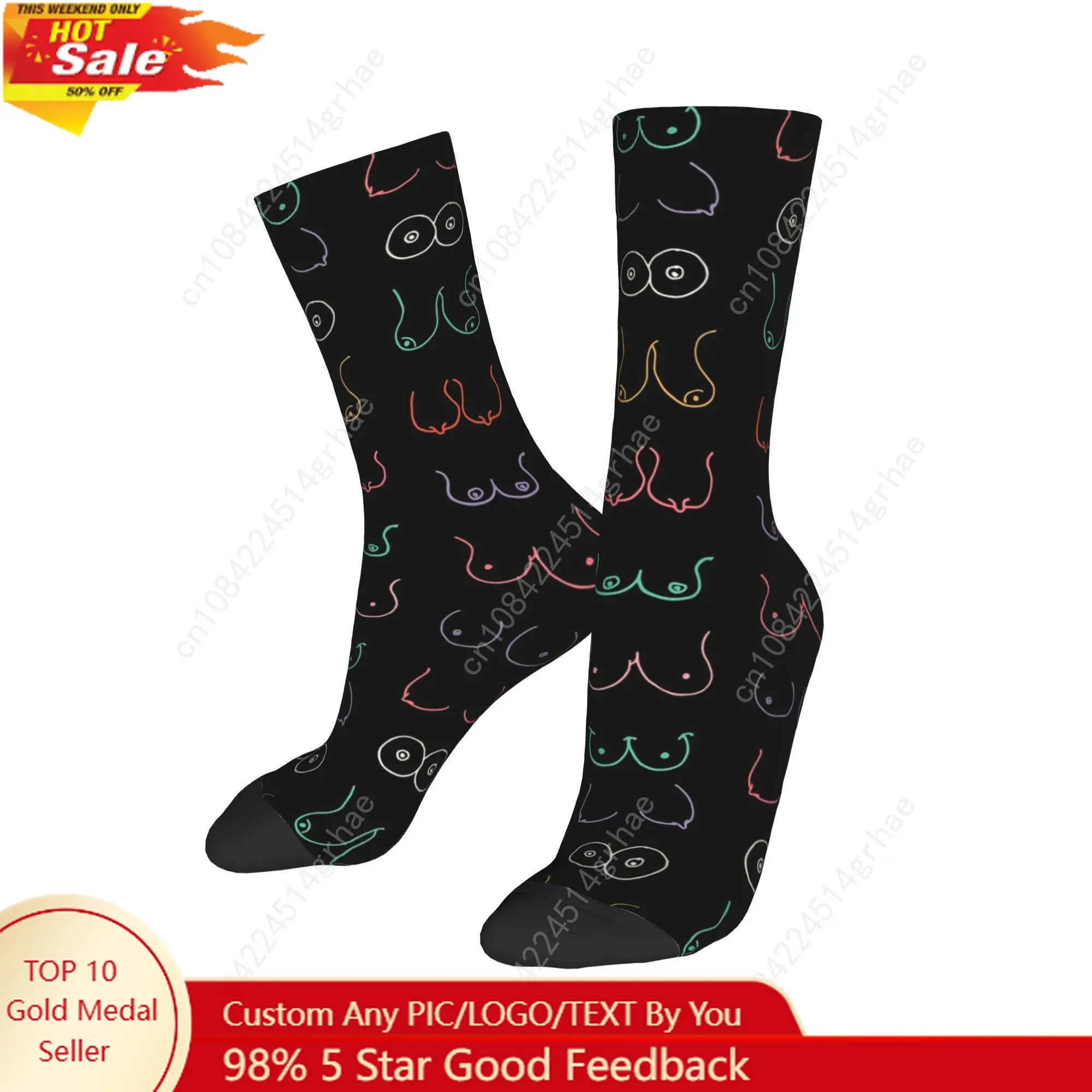 Носки с неоновой грудью, впитывающие пот чулки в стиле Харадзюку, всесезонные длинные носки, аксессуары для мужчин и женщин, подарок на день рождения
Носки с неоновой грудью, впитывающие пот чулки в стиле Харадзюку, всесезонные длинные носки, аксессуары для мужчин и женщин, подарок на день рождения