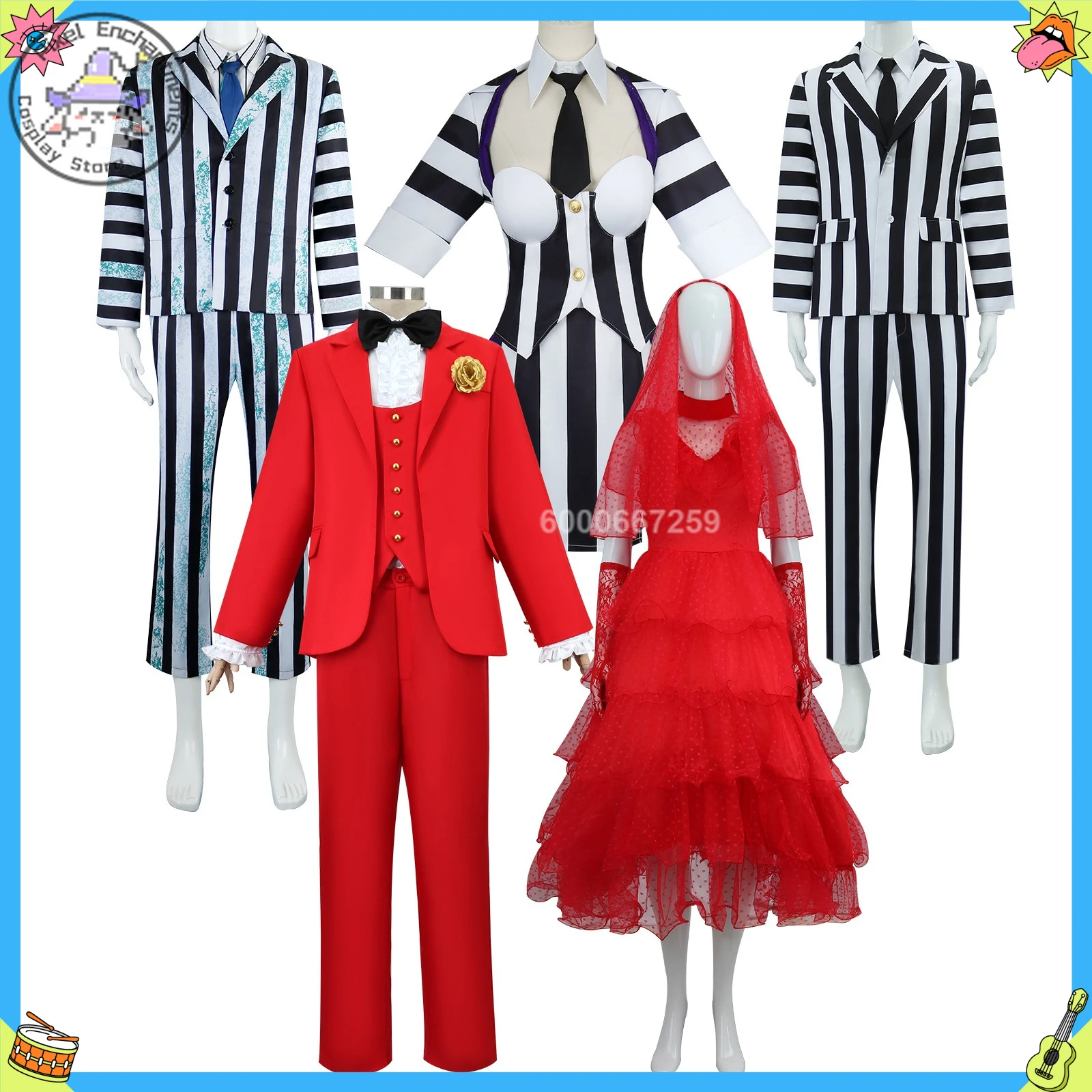 Hot Movie TV Cosplay Costume Anime Lydia Role Playing Clothes Red Uniform Outfit Dress for Women Men Comic Con Halloween Party
Hot Movie TV Cosplay Costume Anime Lydia Role Playing Clothes Red Uniform Outfit Dress for Women Men Comic Con Halloween Party