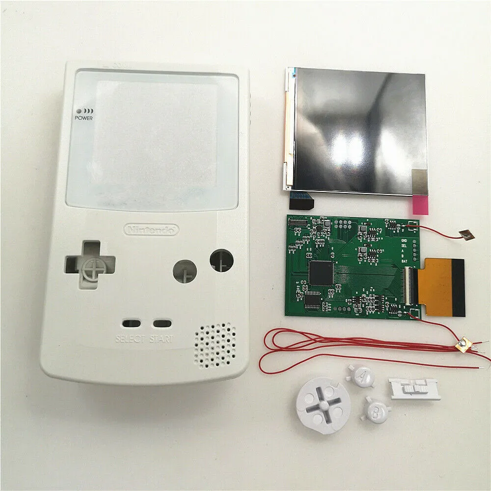 Белый стеклянный объектив Super OSD Q5 версия RIPS комплект ЖК-экрана с предварительно отрезанным белым корпусом для Game Boy Color GBC
Белый стеклянный объектив Super OSD Q5 версия RIPS комплект ЖК-экрана с предварительно отрезанным белым корпусом для Game Boy Color GBC