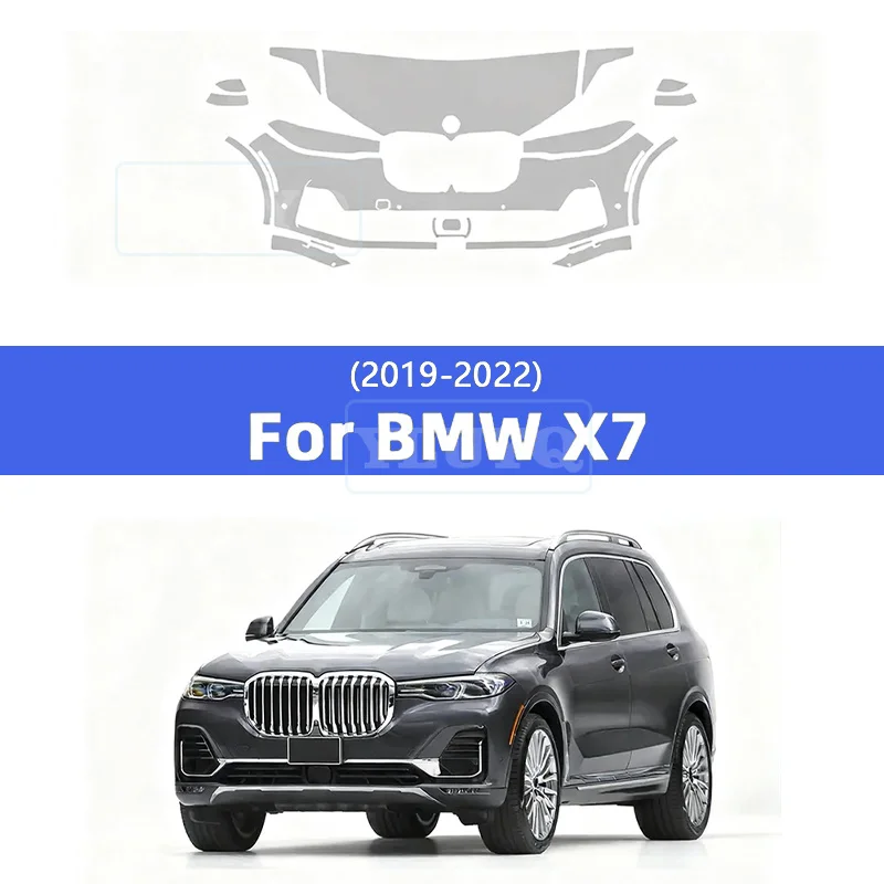 For BMW X7 2019 2020 2021 2022 PreCut Paint Protection Film Clear Bra PPF Kit Anti-scratch TPU Front Bumper Bonnet Sticker Film
For BMW X7 2019 2020 2021 2022 PreCut Paint Protection Film Clear Bra PPF Kit Anti-scratch TPU Front Bumper Bonnet Sticker Film