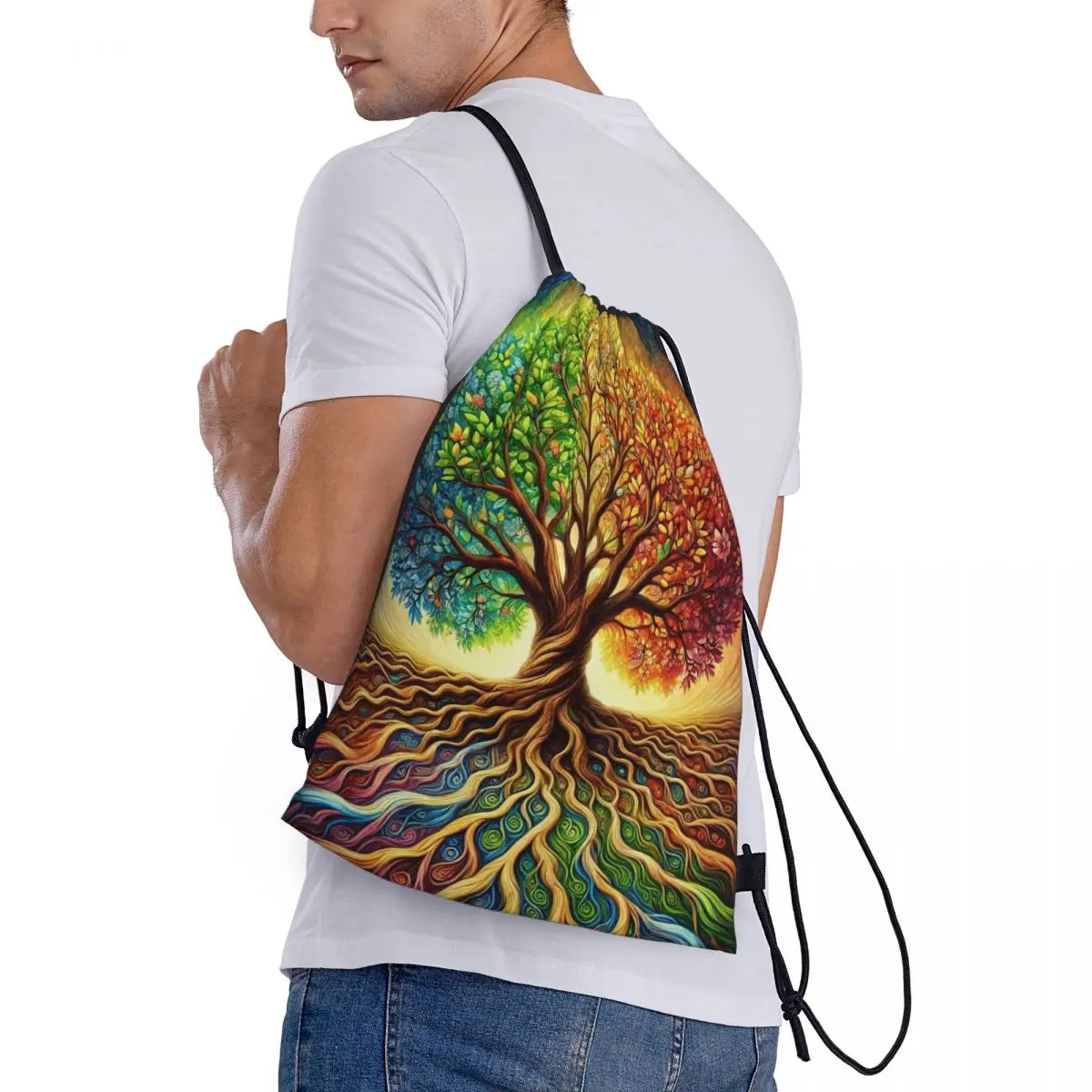 Tree Of Life Nature Viking Yggdrasil Norse Backpacks Casual Drawstring Bags Sports Bag Book Bags for Travel School
Tree Of Life Nature Viking Yggdrasil Norse Backpacks Casual Drawstring Bags Sports Bag Book Bags for Travel School