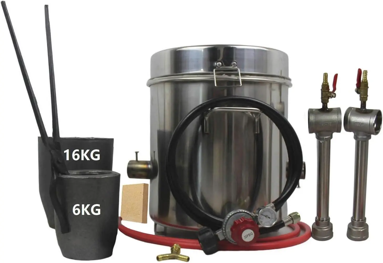 16KG 35lbs Large Metal Melting Furnace Dual Burner with Graphite Crucibles 16KG 35lbs 6KG 13lbs Foundry Home Kiln Smelting
16KG 35lbs Large Metal Melting Furnace Dual Burner with Graphite Crucibles 16KG 35lbs 6KG 13lbs Foundry Home Kiln Smelting