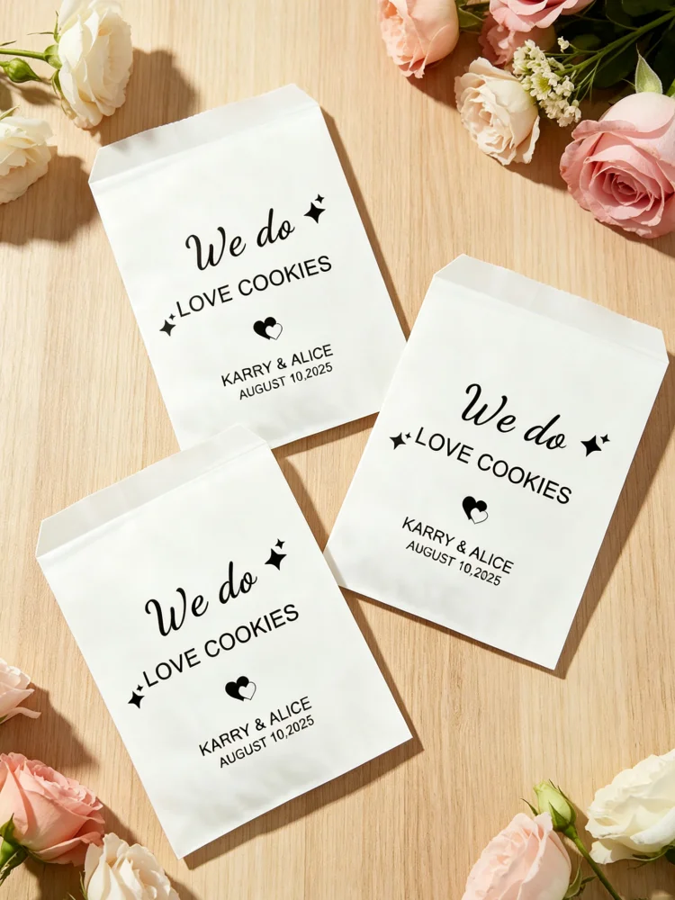 We Do Love Personalized Wedding Cookie Treat Bags Custom Print Wedding Guest Snack Favor Bags Party Gift Pouches
We Do Love Personalized Wedding Cookie Treat Bags Custom Print Wedding Guest Snack Favor Bags Party Gift Pouches