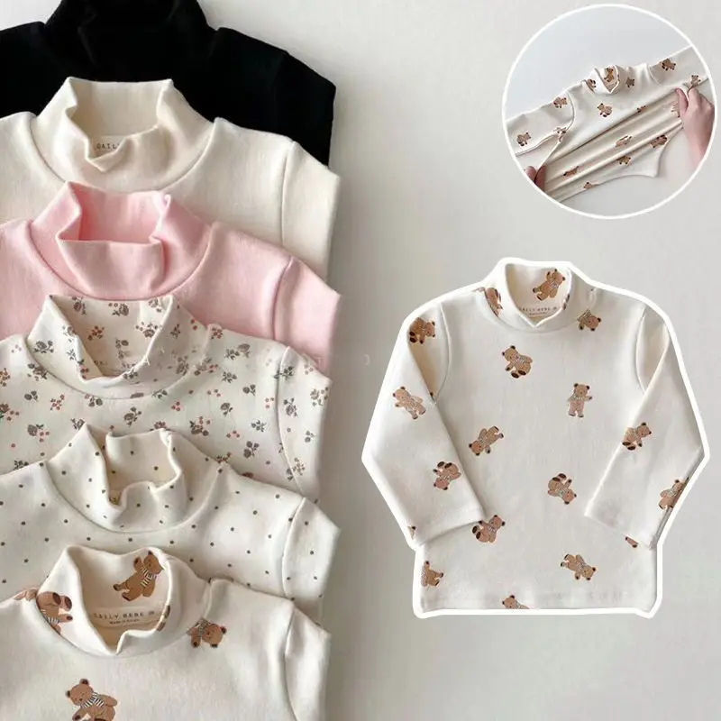 Infant Long-sleeved T-shirt Kids Autumn And Winter Semi-high Collar Base Shirt New Style Casual Simple All-match Top Clothes
Infant Long-sleeved T-shirt Kids Autumn And Winter Semi-high Collar Base Shirt New Style Casual Simple All-match Top Clothes