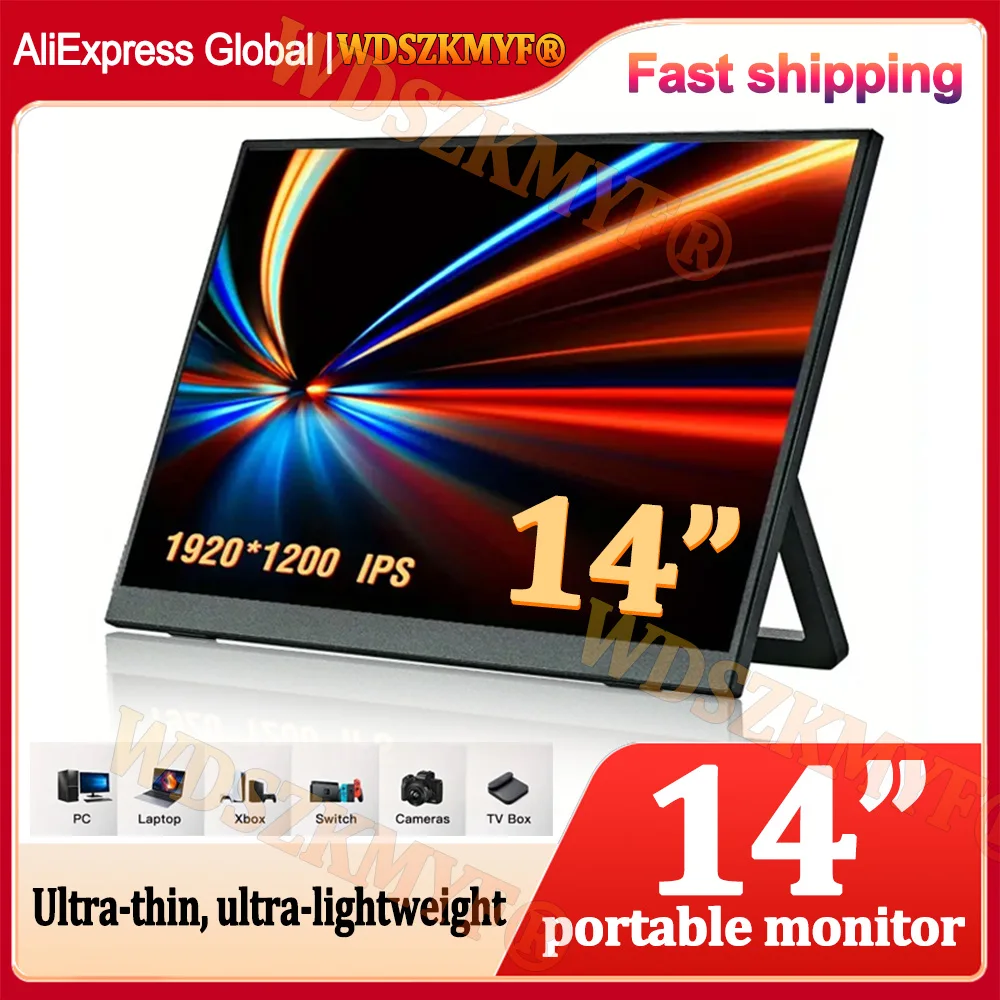 14inch Ultra-thin Portable Monitor 1080P IPS USB-C External Second Screen for Laptop PC CELL PHONE Switch Xbox PS4/5 Xbox
14inch Ultra-thin Portable Monitor 1080P IPS USB-C External Second Screen for Laptop PC CELL PHONE Switch Xbox PS4/5 Xbox