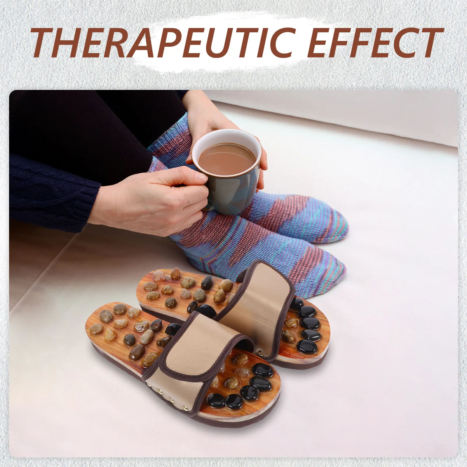 1Pair Foot Massage Slippers Pebble Acupoint Stimulation Comfortable Therapy Sandals Indoor Home Office Outdoor Use Size 39-40
1Pair Foot Massage Slippers Pebble Acupoint Stimulation Comfortable Therapy Sandals Indoor Home Office Outdoor Use Size 39-40