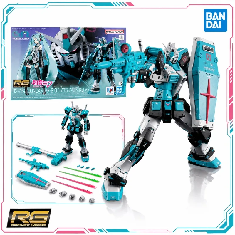 Bandai Original RG 1/144 RX-78-2 Mobile Suit Singer Project Limited Teal White Robot Model Kit Special Launcher Shield Toys Boy
Bandai Original RG 1/144 RX-78-2 Mobile Suit Singer Project Limited Teal White Robot Model Kit Special Launcher Shield Toys Boy