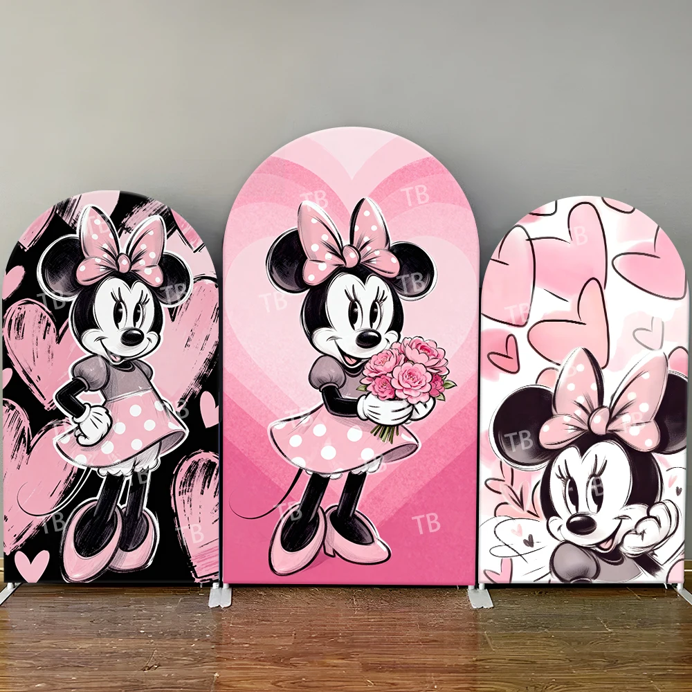 Minnie Mouse Arch Backdrop Cover Valentine's Day Hearts Roses Polka Dot Cute Photo Booth Props for Parties & Home Decoration
Minnie Mouse Arch Backdrop Cover Valentine's Day Hearts Roses Polka Dot Cute Photo Booth Props for Parties & Home Decoration