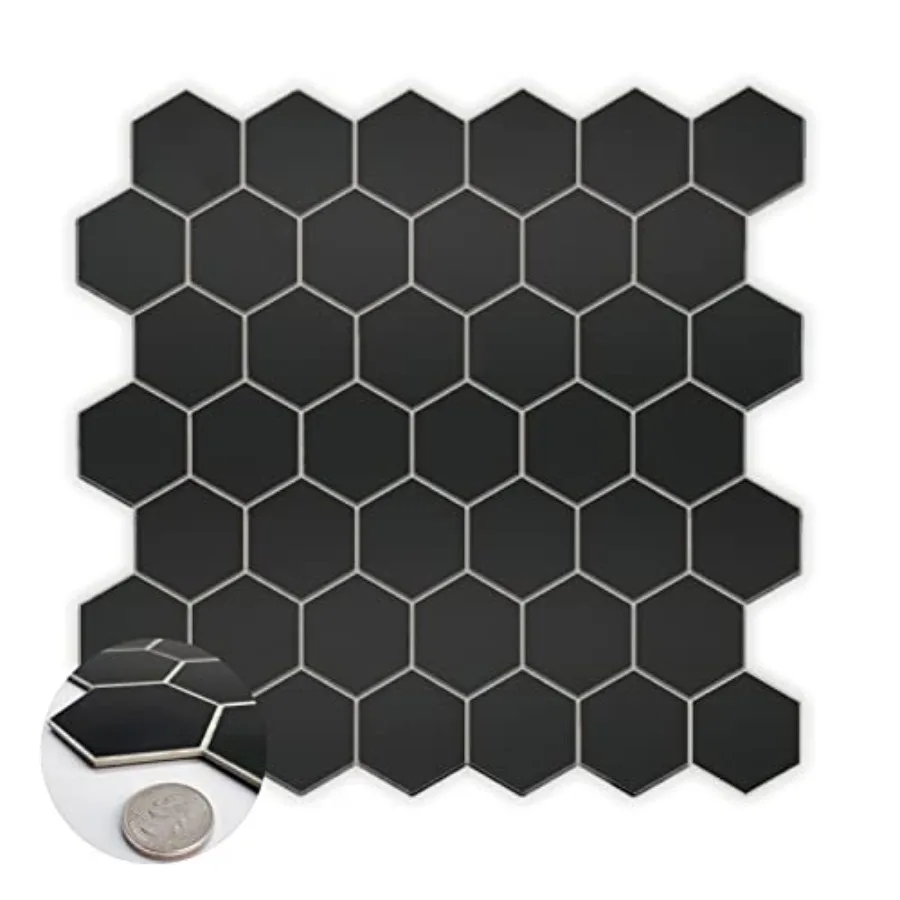 10-Sheet Hexagon Peel and Stick Backsplash 11.42" x 11.42" Honeycomb Self-Adhesive Marble Mosaic Wall Tile Waterproof Stick on
10-Sheet Hexagon Peel and Stick Backsplash 11.42" x 11.42" Honeycomb Self-Adhesive Marble Mosaic Wall Tile Waterproof Stick on