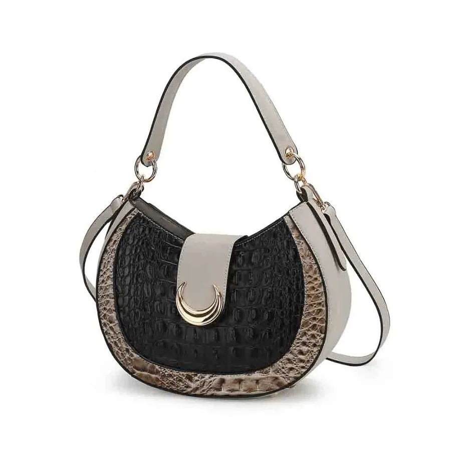 MKF Collection Jain Half Moon Luxe Croc-Embossed Shoulder Bag Spacious Timeless Leather Bag
MKF Collection Jain Half Moon Luxe Croc-Embossed Shoulder Bag Spacious Timeless Leather Bag