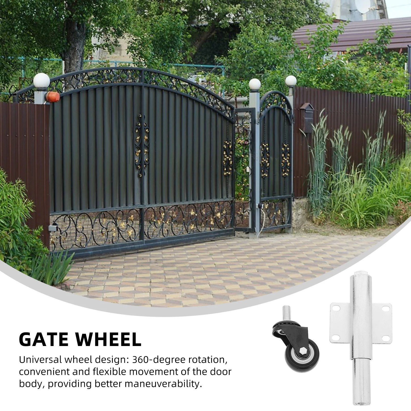 Heavy Duty Caster Wheel For Metal Tube Shock-Absorbing Sliding Gate Wheels Adjustable Fence Support Roller Yard Gate
Heavy Duty Caster Wheel For Metal Tube Shock-Absorbing Sliding Gate Wheels Adjustable Fence Support Roller Yard Gate