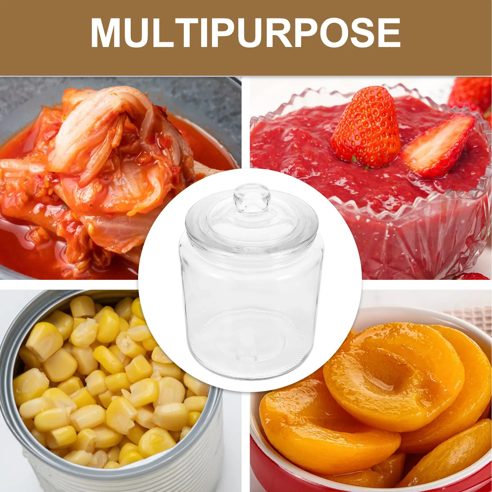 Large Glass Pickle Jar Clear Airtight Fermentation Container Food Storage Jar Kitchen Use Sealing Pickle Container
Large Glass Pickle Jar Clear Airtight Fermentation Container Food Storage Jar Kitchen Use Sealing Pickle Container