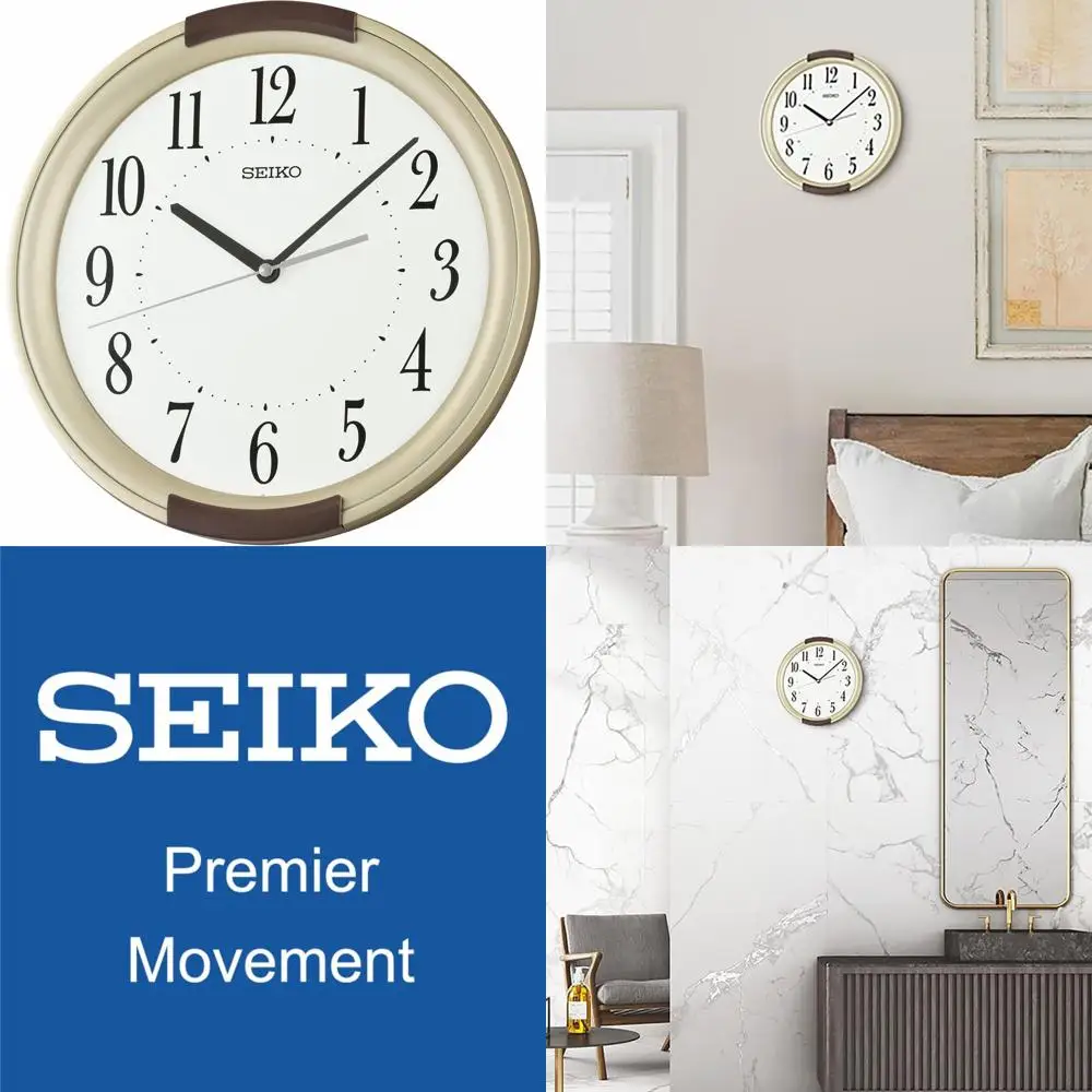 12 Metallic Gold Dual-Tone Frame Silent Wall Clock
12 Metallic Gold Dual-Tone Frame Silent Wall Clock