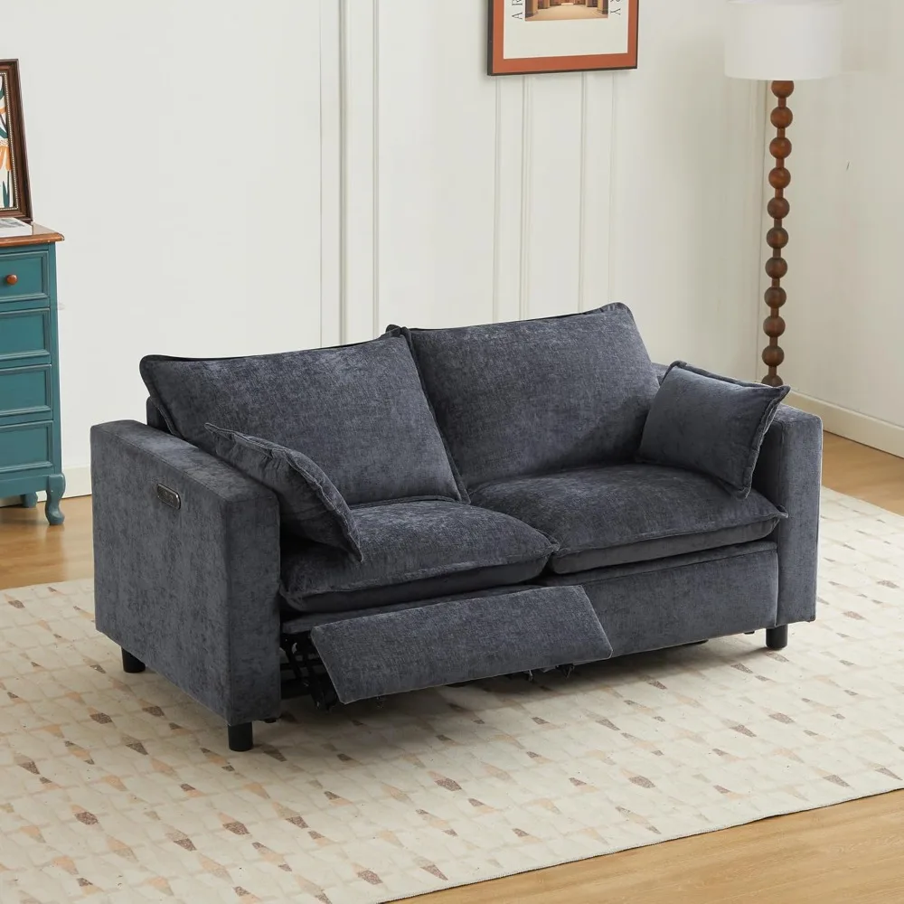 Power Reclining Sofa Loveseat, Oversized Cloud Couch, Chenille Power Recliner Sofa, Reclining Sectional with Headrest, Pillows
Power Reclining Sofa Loveseat, Oversized Cloud Couch, Chenille Power Recliner Sofa, Reclining Sectional with Headrest, Pillows